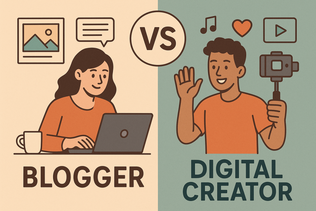 Blogger vs Digital Creator